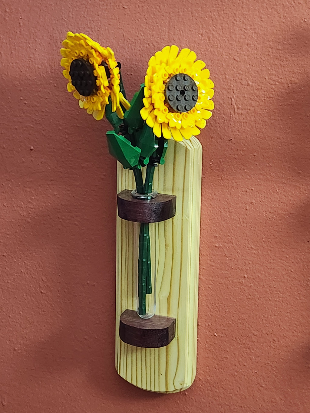 Wooden Wall Vase