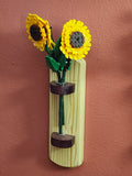 Wooden Wall Vase