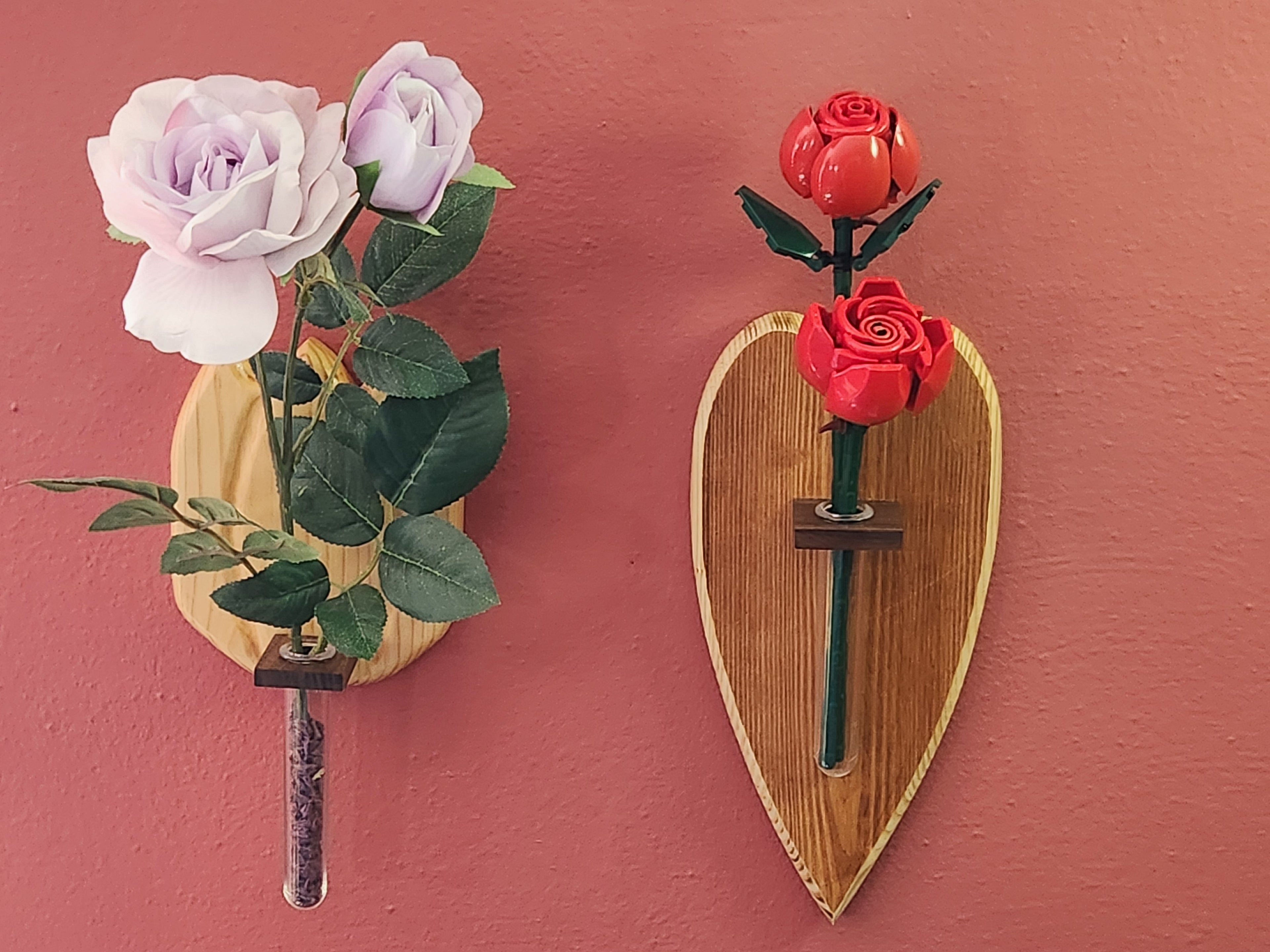 Wall Hanging Flower Vase - Heart