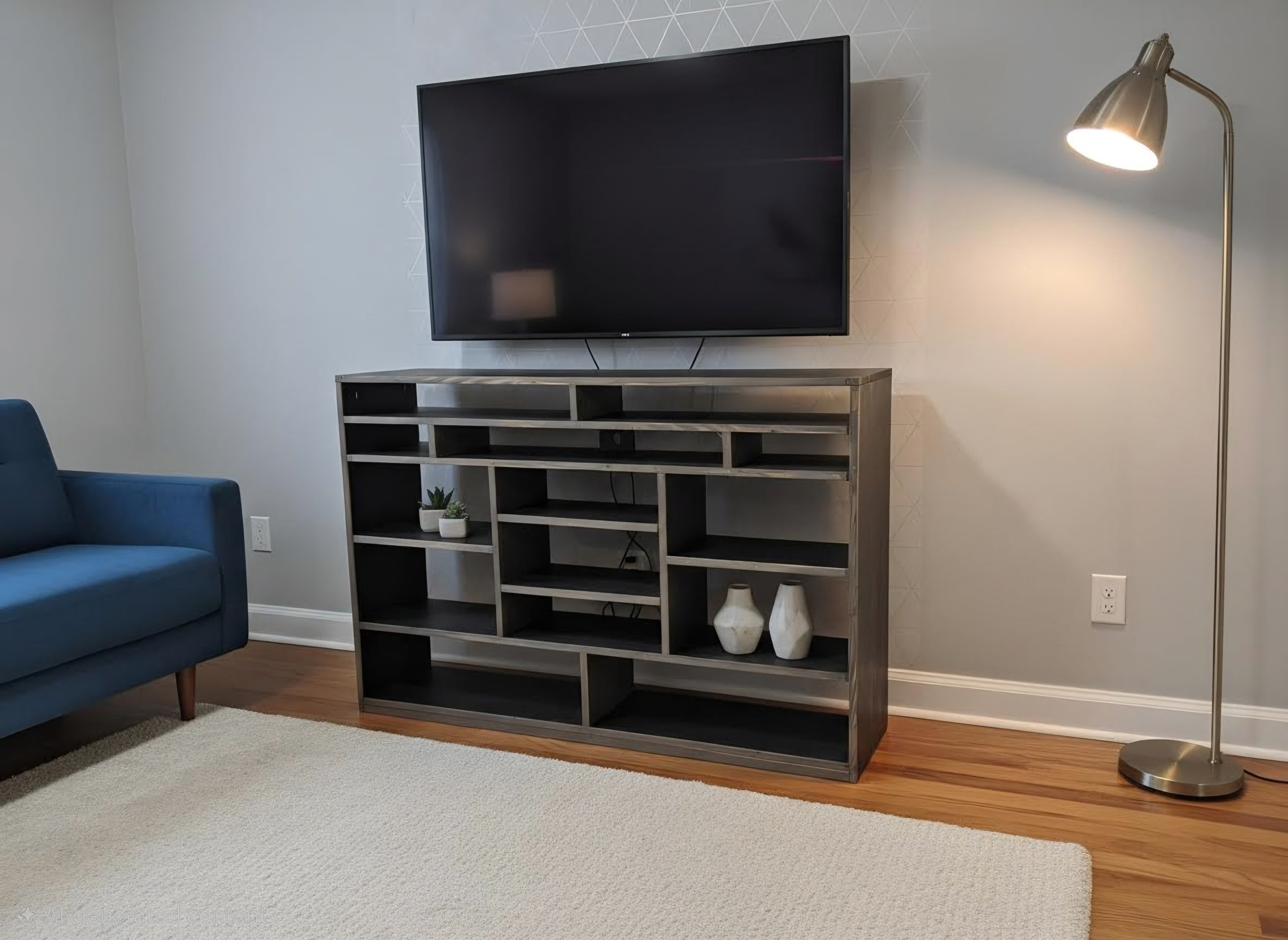 Wooden Custom Entertainment Stand