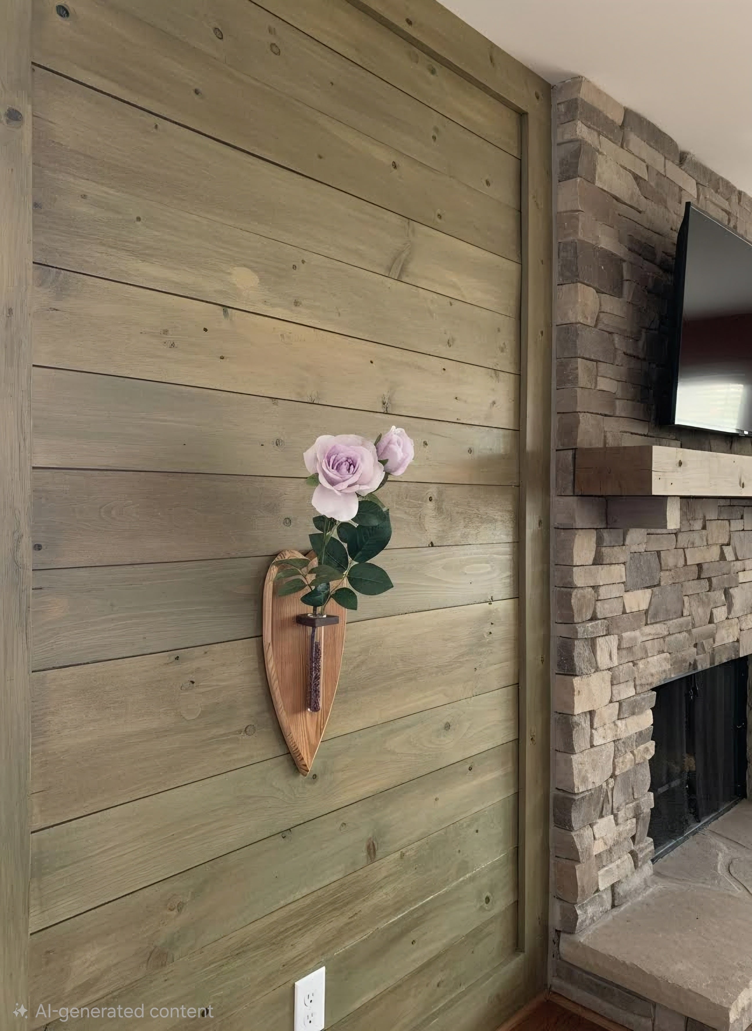 Wall Hanging Flower Vase - Heart