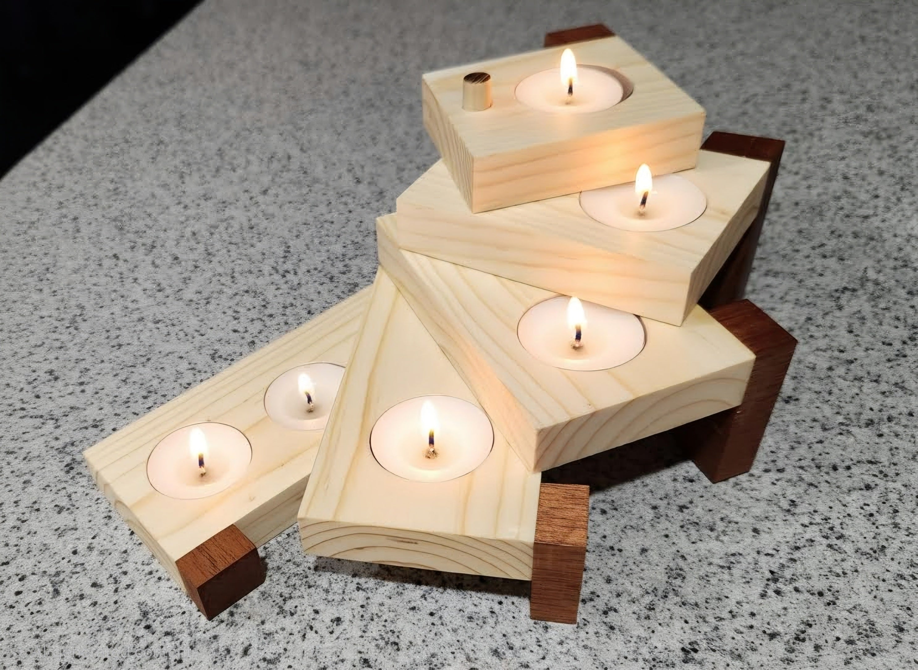 5 Tier Tealight Candle Holder